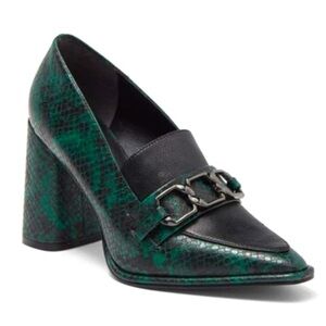 NORDSTROM RACK Oslo Block Heel Pump in teal